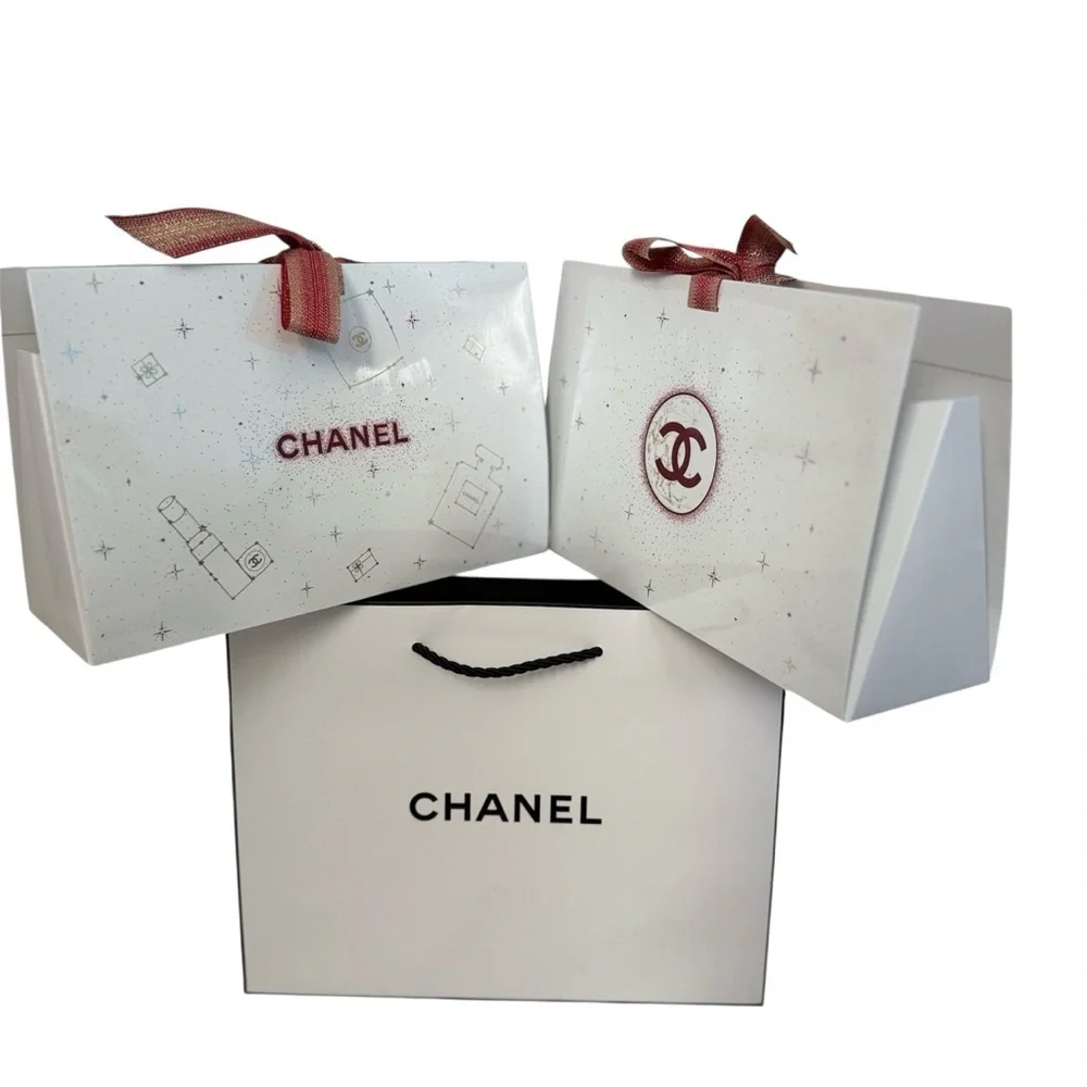Chanel Small Gift Bag/Boxy Bag (3pc)